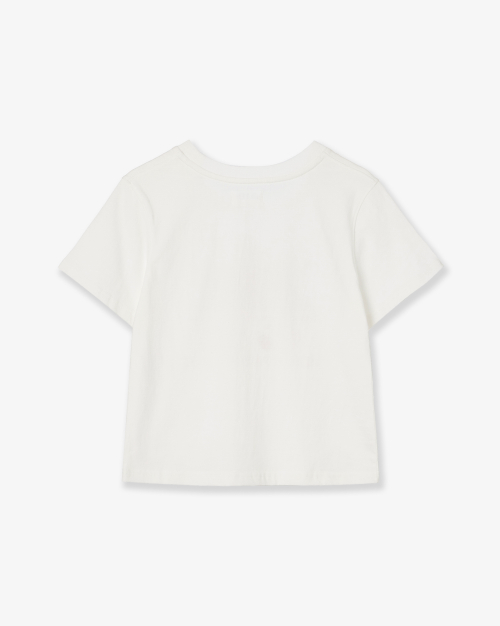WEB LOGO CROP T-SHIRTS [STRAWBERRY]