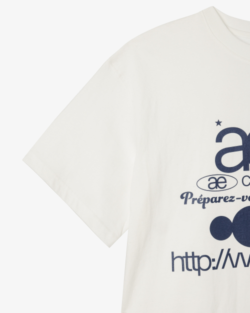WEB LOGO T-SHIRTS [WHITE/BLUE]