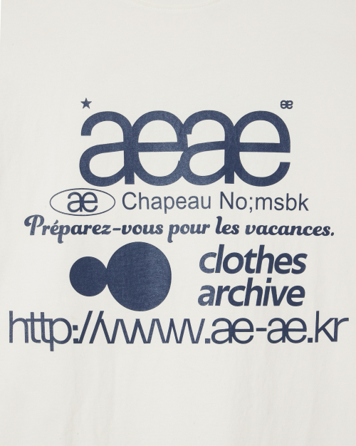 WEB LOGO T-SHIRTS [WHITE/BLUE]