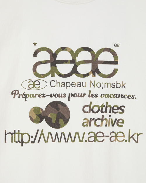 WEB LOGO T-SHIRTS [WHITE/CAMO]