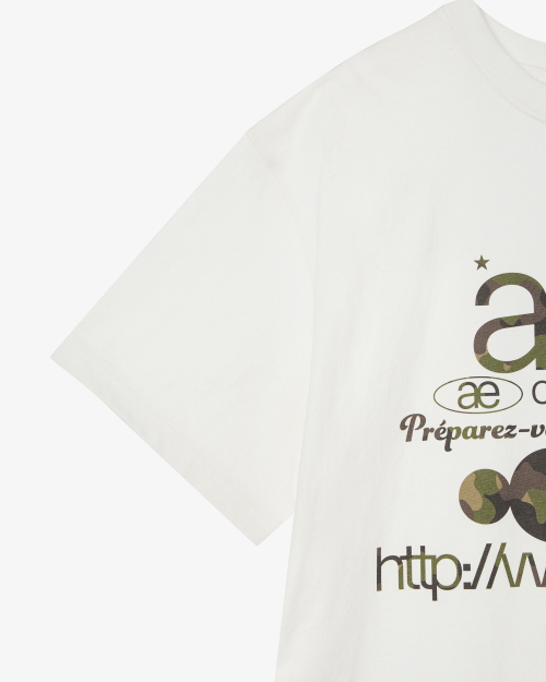 WEB LOGO T-SHIRTS [WHITE/CAMO]