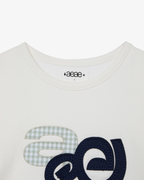 APPLIQUE LOGO TEE [WHITE]