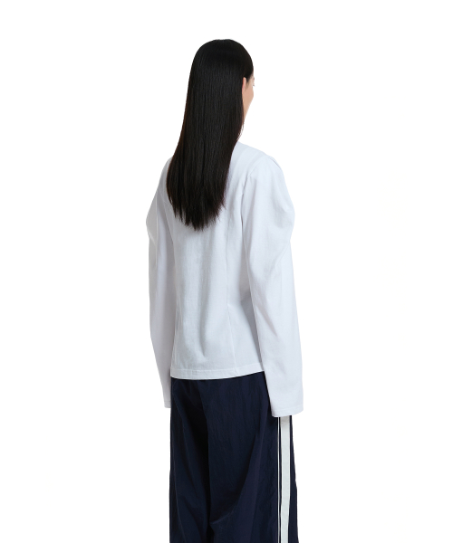 Puff Long Sleeves T-Shirt_White