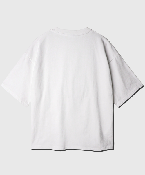 Boy Crop Short T-Shirt White KJST2619