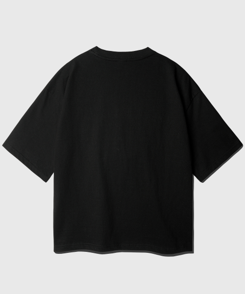 Boy Crop Short T-Shirt Black KJST2619