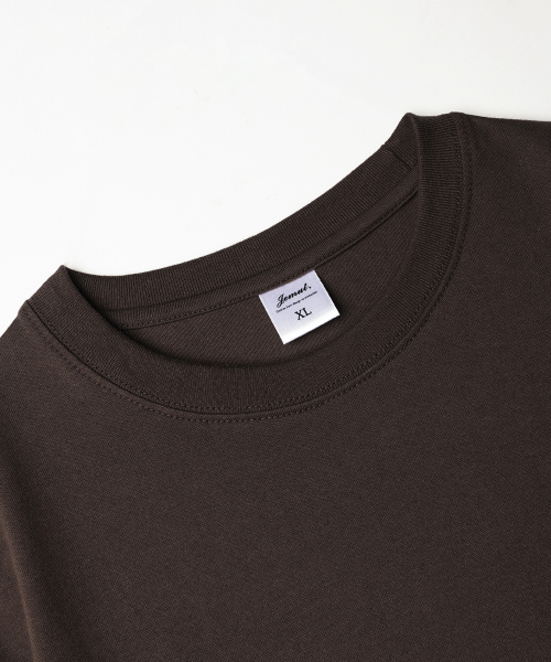 Boy Crop Short T-Shirt Darkbrown KJST2619