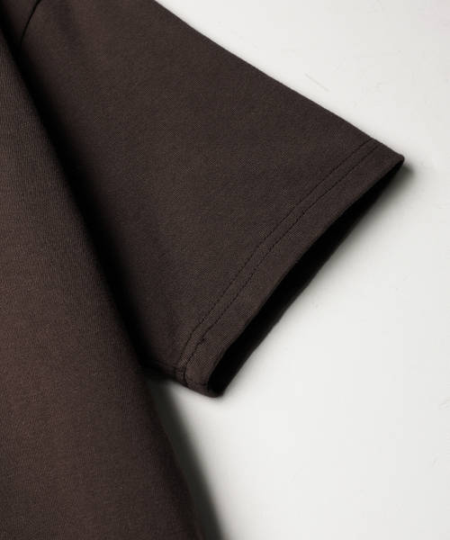 Boy Crop Short T-Shirt Darkbrown KJST2619