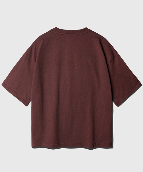 Boy Crop Short T-Shirt brickred KJST2619