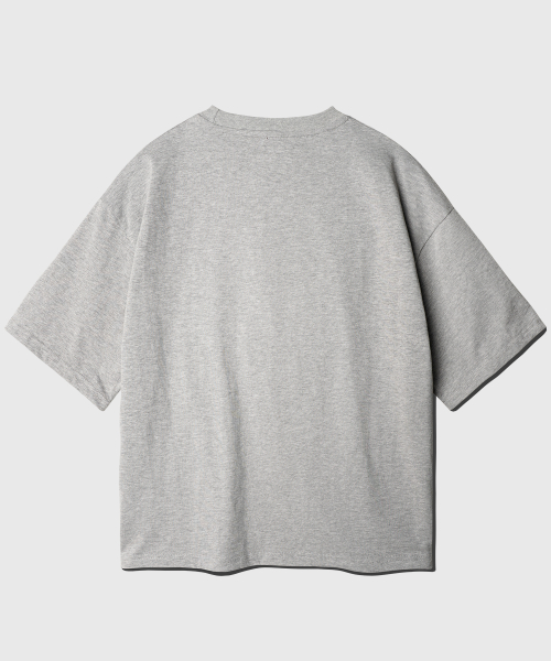 Boy Crop Short T-Shirt Gray KJST2619