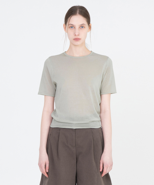 W Half Knit, Ecru