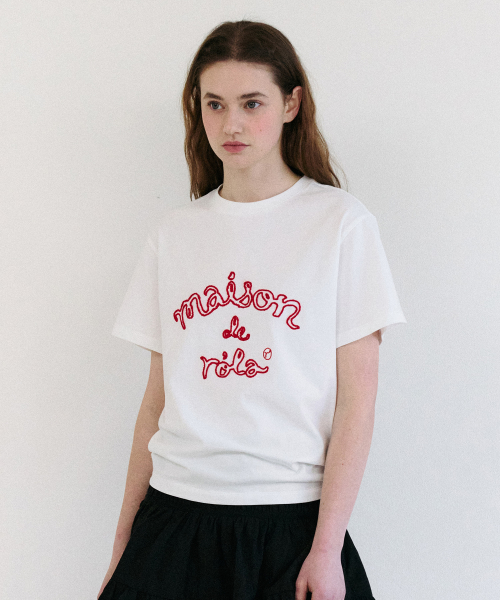 MAISON DE ROLA OUTLINE T-SHIRT WHITE