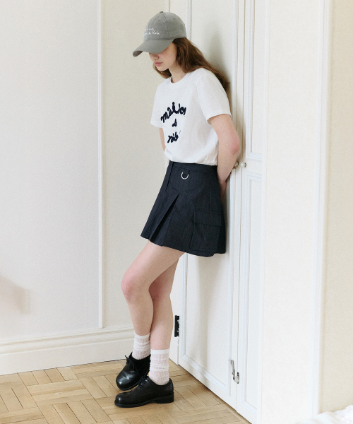 CARGO MINI SKIRT BLUE