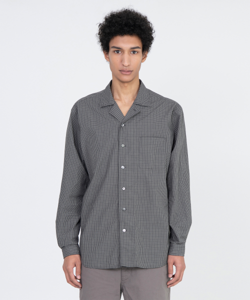Double Layer Shirt, Grey Check