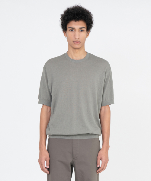 Hard Twist Supima Cotton Half Knit, Washed Grey