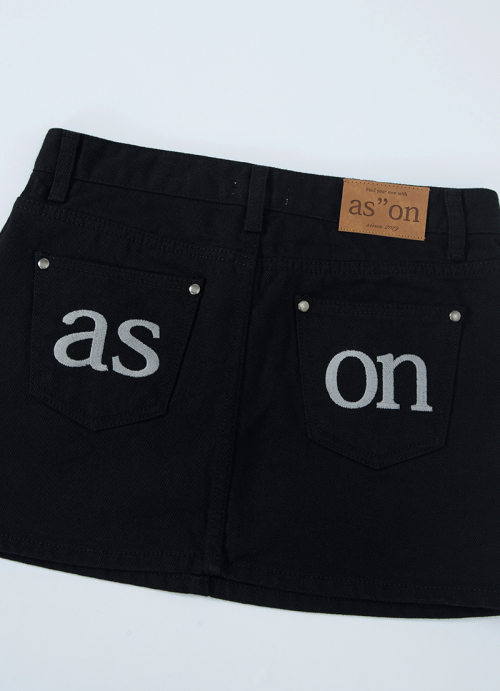 POG SKIRT / BLACK