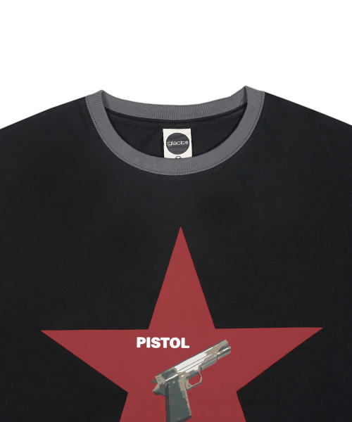 GT122 피스톨 스타 링거 티셔츠 (BLACK)