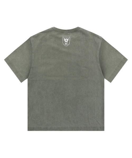 GT112 피어 빈티지 반팔 티셔츠 (OLIVE)