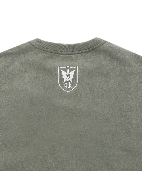 GT112 피어 빈티지 반팔 티셔츠 (OLIVE)