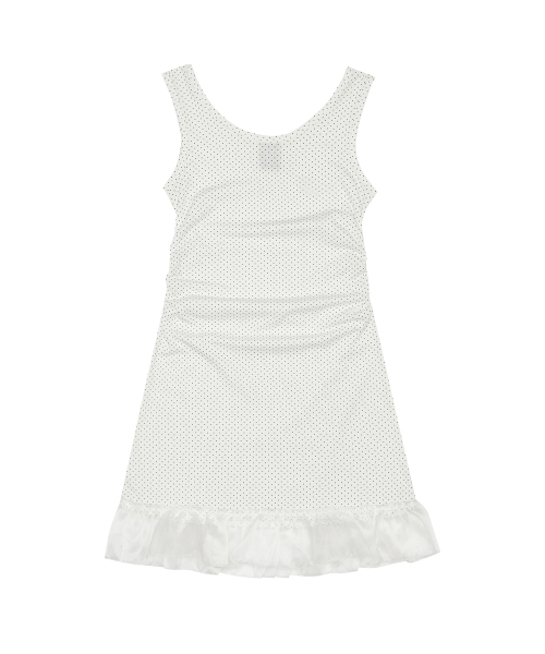 LVTR LAYERED FRILL DRESS(WHITE)