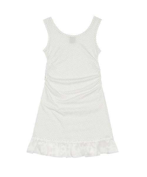 LVTR LAYERED FRILL DRESS(WHITE)