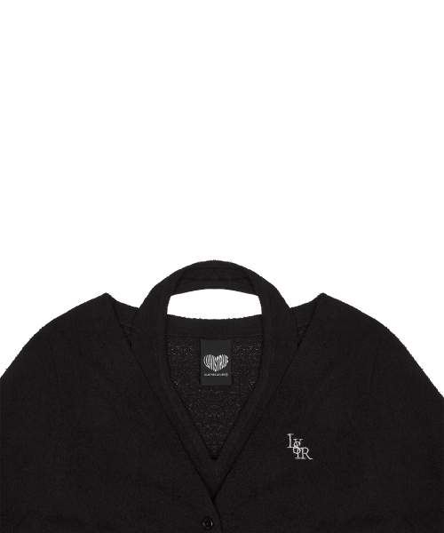 LVTR HALTERNECK CARDIGAN SET(BLACK)