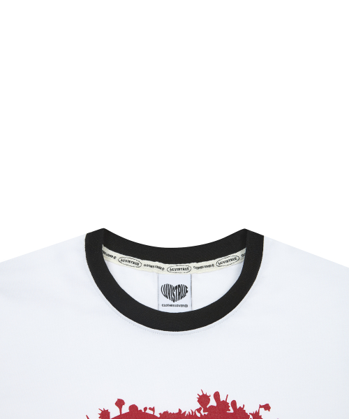 SM HOW DEEP HEART TANG TEE(WHITE)