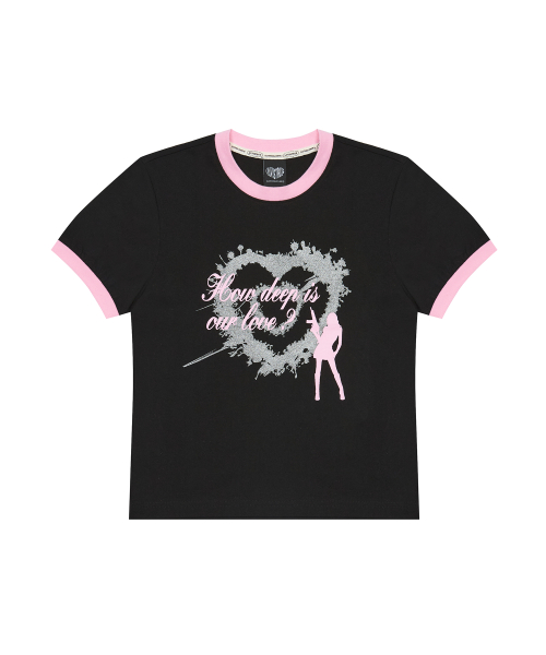 SM HOW DEEP HEART TANG TEE(BLACK)