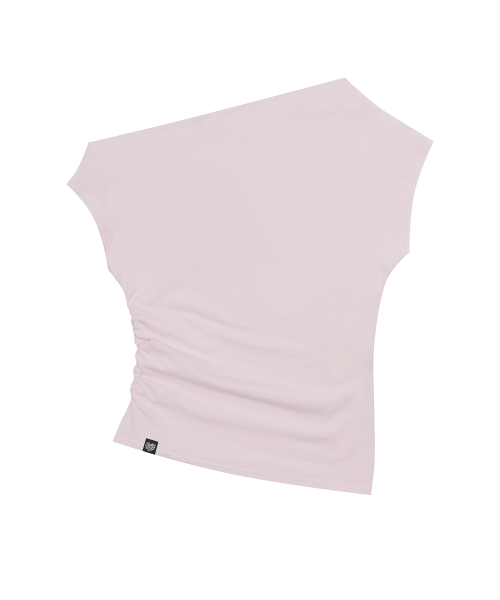 SM GLITTER OFFSHOULDER TEE(PINK)