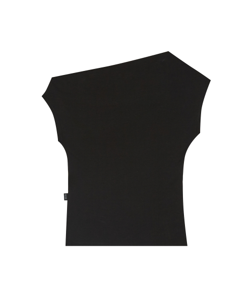 SM SPANGLE OFFSHOULDER TEE(BLACK)