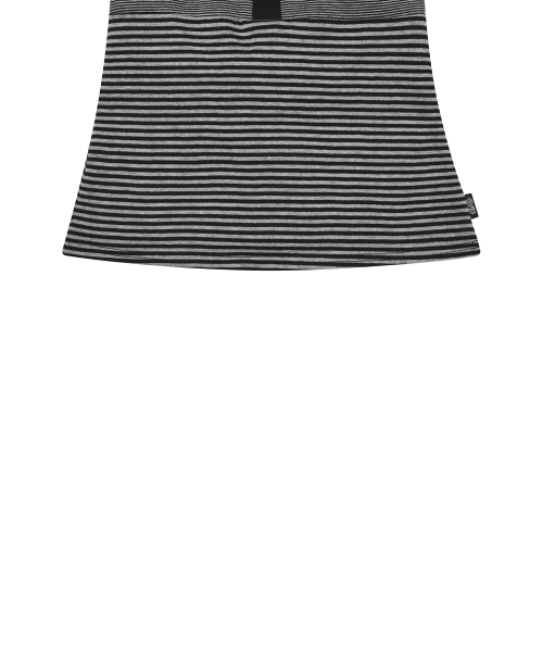 SM STRIPE HALTERNECK(BLACK)