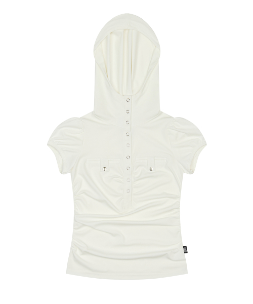 SM POCKET HOOD TEE(WHITE)