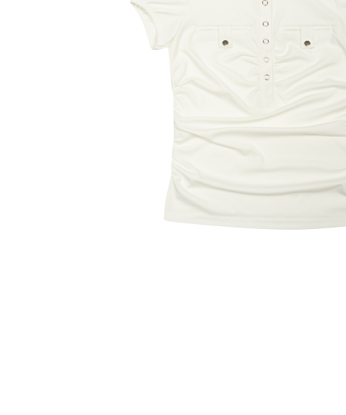 SM POCKET HOOD TEE(WHITE)