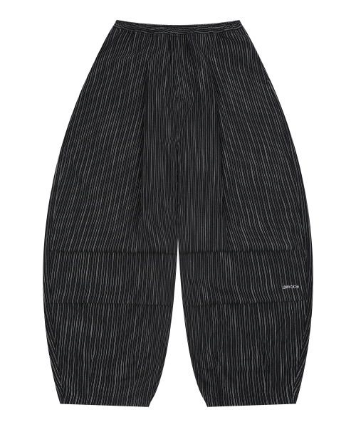 GP139 스트라이프 린넨 이지 팬츠 (BLACK)