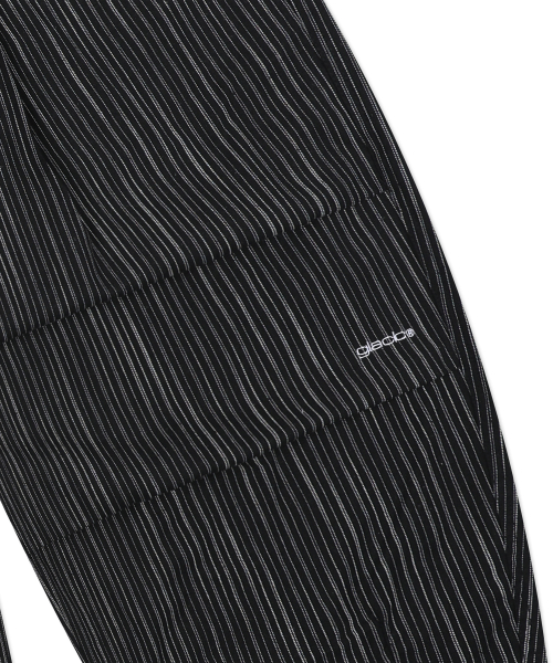 GP139 스트라이프 린넨 이지 팬츠 (BLACK)