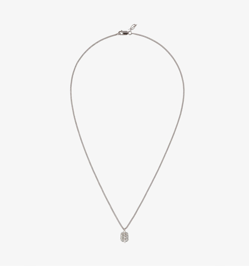 Clear Hug Necklace - Silver