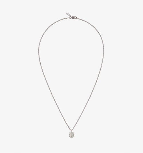 Clear Hug Necklace - Silver
