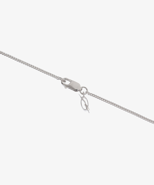 Clear Hug Necklace - Silver
