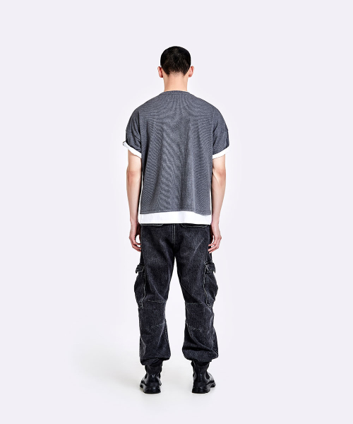 Layered T-shirt - Grey