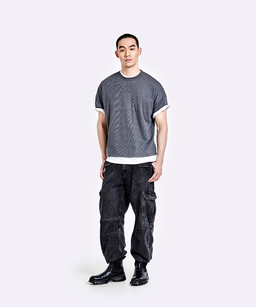 Layered T-shirt - Grey
