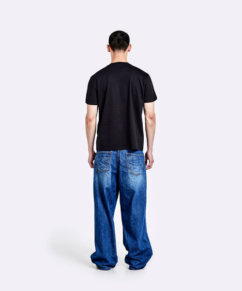 Side thong t-shirt - Black