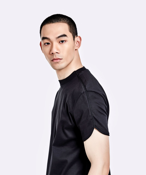 Side thong t-shirt - Black