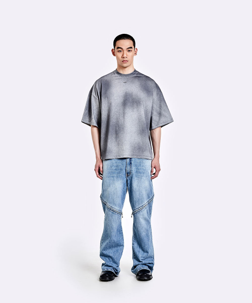 Dying t shirt - grey