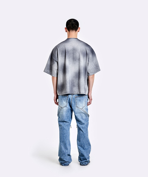 Dying t shirt - grey