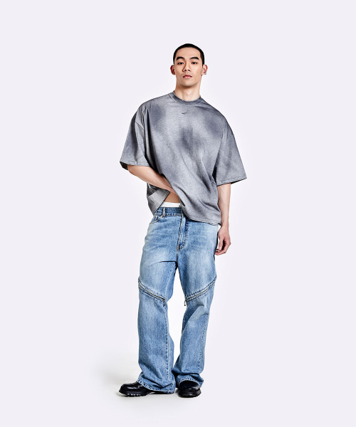 Dying t shirt - grey