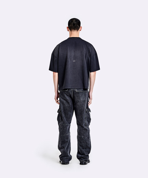 Dying t shirt - Washed black
