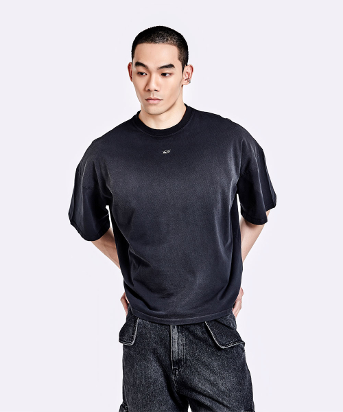 Dying t shirt - Washed black