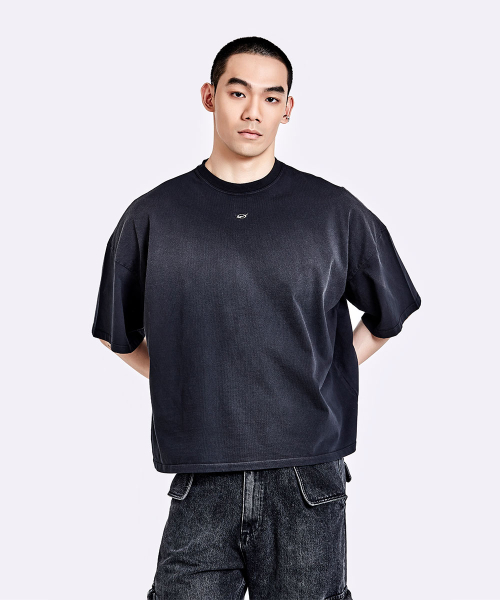Dying t shirt - Washed black