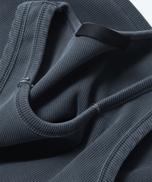 Piercing sleeveless - Washed grey