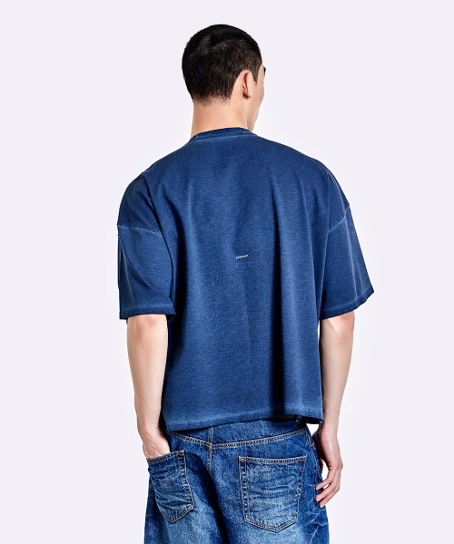 Oversized denim pants - Deep blue