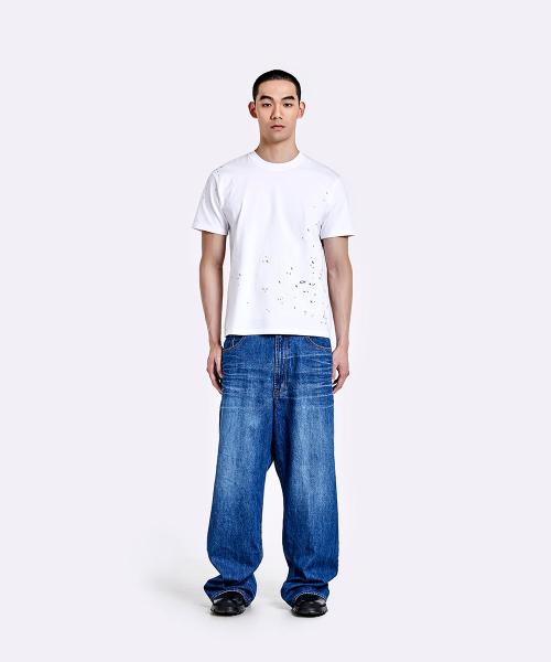 Oversized denim pants - Deep blue